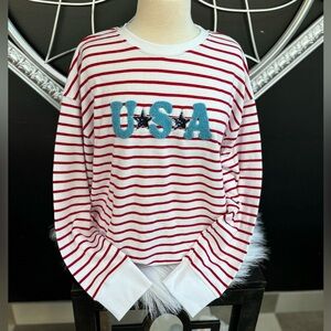 USA trendy pullover lightweight sweatshirt